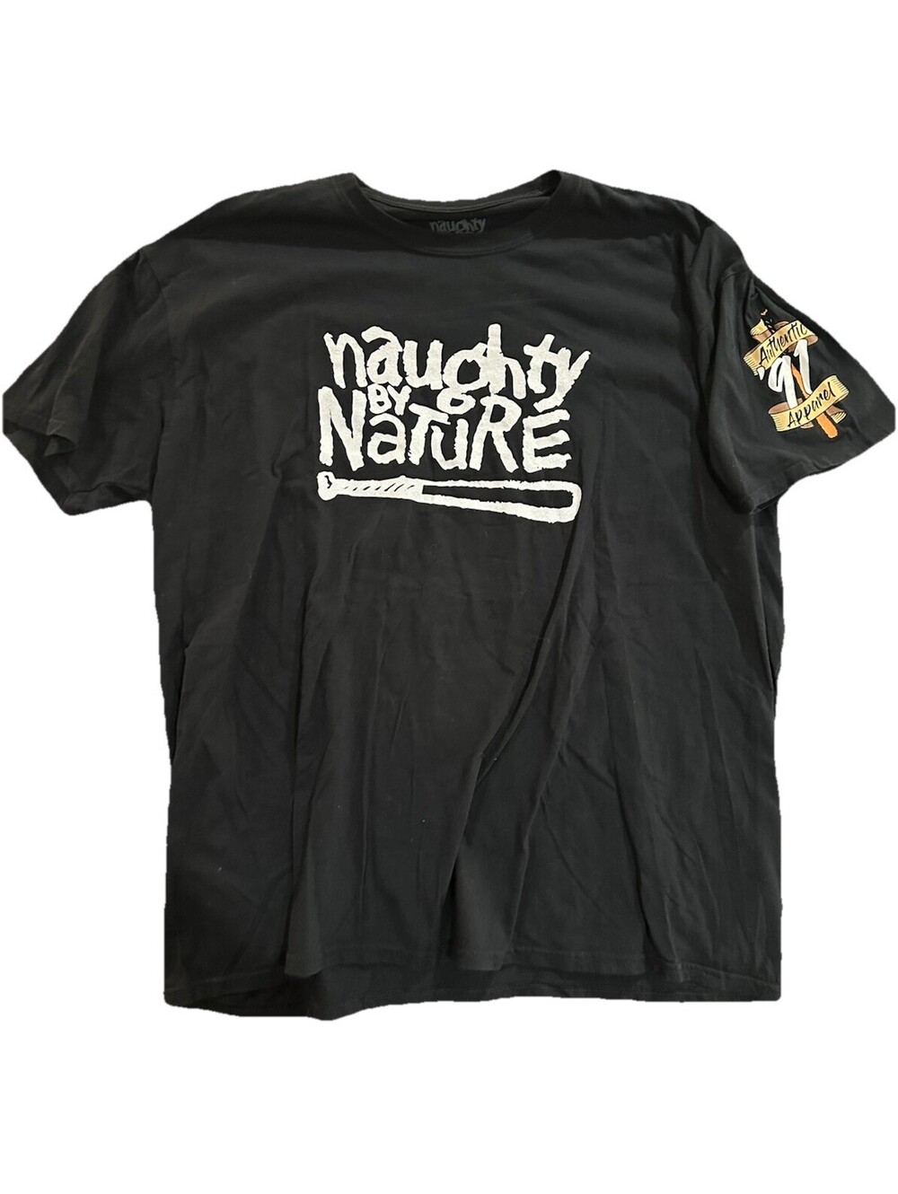 Naughty By Nature You Down Wit O.P.P. T Shirt Mens 2XL Black Hip Hop Rap Tee